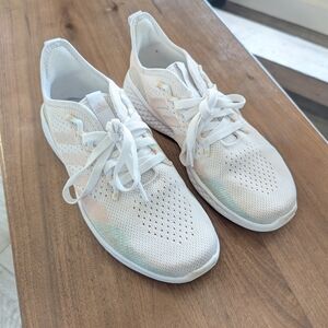 Adidas Women's White and Pastel Athletic Shoes